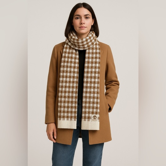 Timberland Scarf Wheat herringbone academia Preppy Gorpcore fishermen angler o/s - Picture 1 of 10